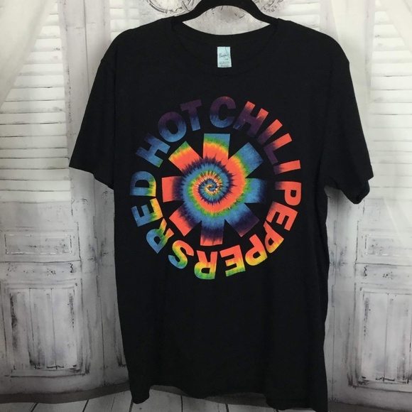 Other - Rd Hot Chili Peppers Band Logo Tie Dye Tee Large